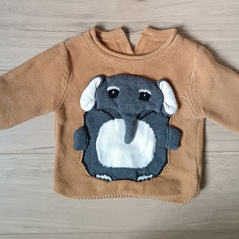 Cute Elephant Knit Sweater